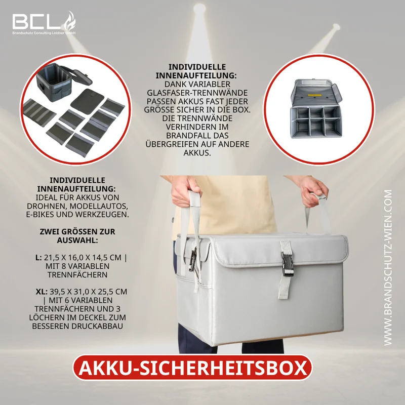 VLITEX Akku-Sicherheitsbox