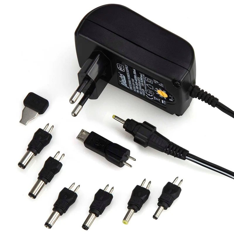Alecto EUP-1500 - Universal Eco Netzadapter 1500mA , Schwarz