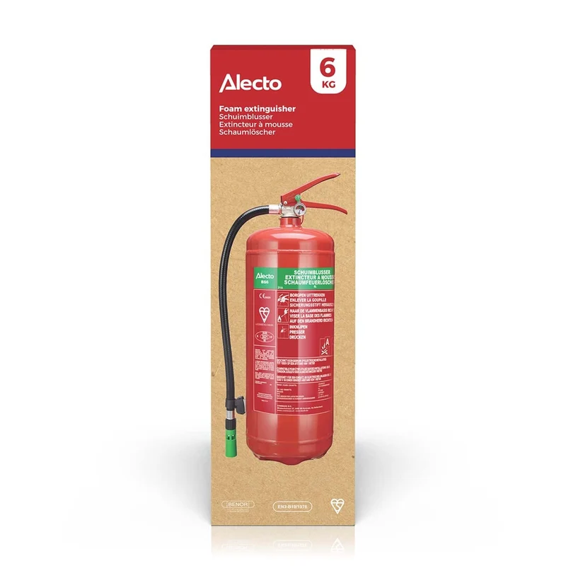 Alecto BS-6 - Schaumfeuerlöscher 6 kg