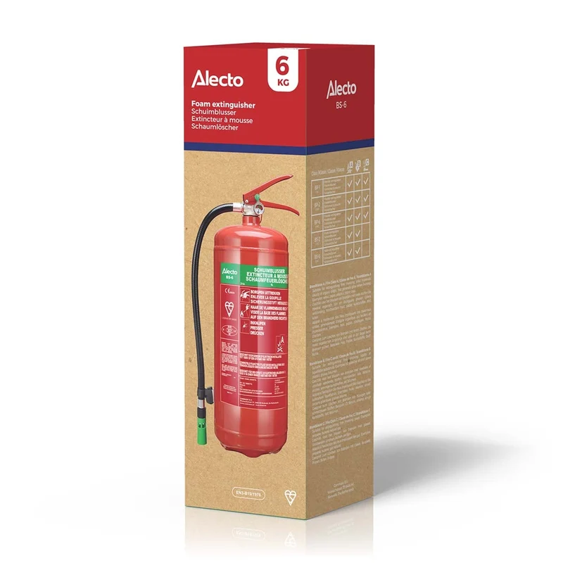 Alecto BS-6 - Schaumfeuerlöscher 6 kg