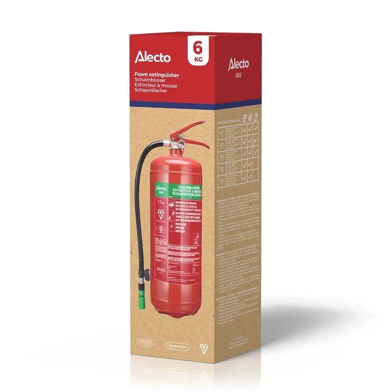 Alecto BS-6 - Schaumfeuerlöscher 6 kg