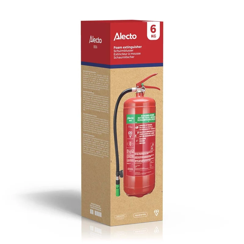 Alecto BS-6 - Schaumfeuerlöscher 6 kg