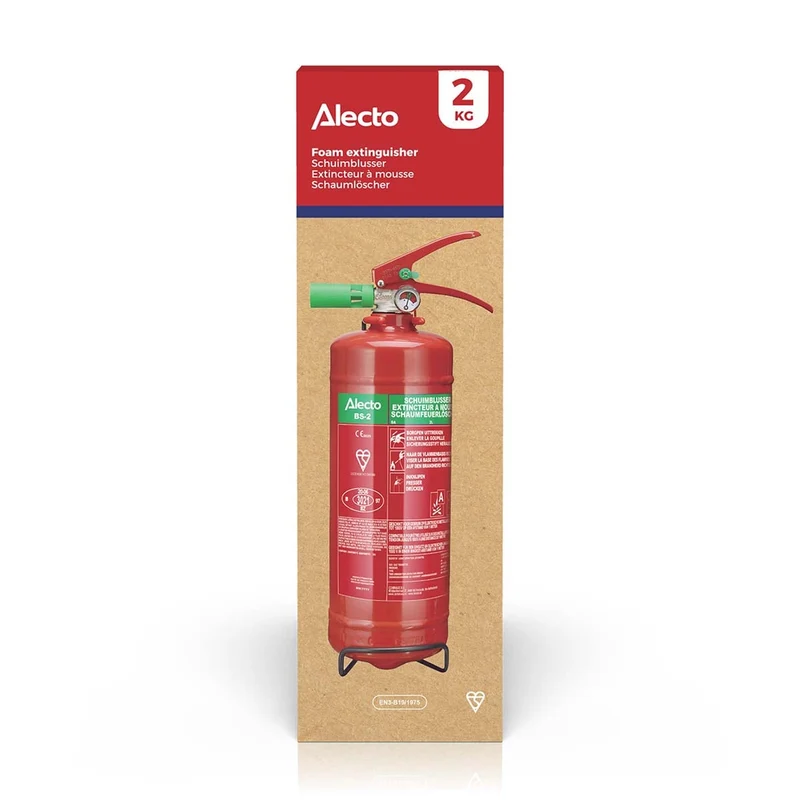 Alecto BS-2 - Schaumfeuerlöscher 2 kg