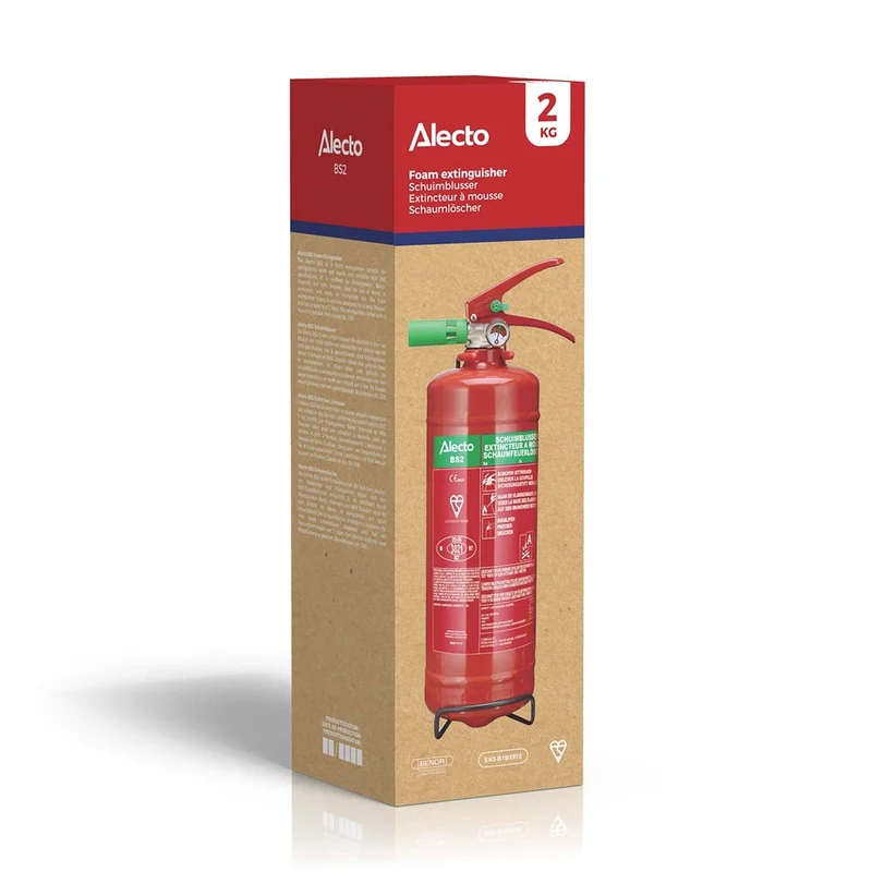 Alecto BS-2 - Schaumfeuerlöscher 2 kg
