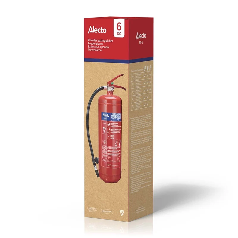 Alecto BP-6 - Feuerlöscher Pulver 6 kg