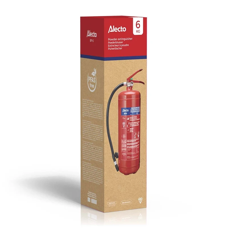 Alecto BP-6 - Feuerlöscher Pulver 6 kg