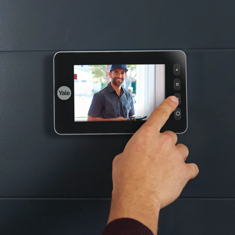 Yale Digital Door Spy DDV 5800, 4.3" Display, Silver, incl. Motion Detection, Doorbell & Night Vision