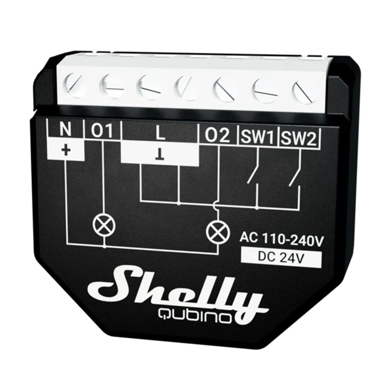 Shelly Qubino Wave 2PM Relay 16A 2 channel