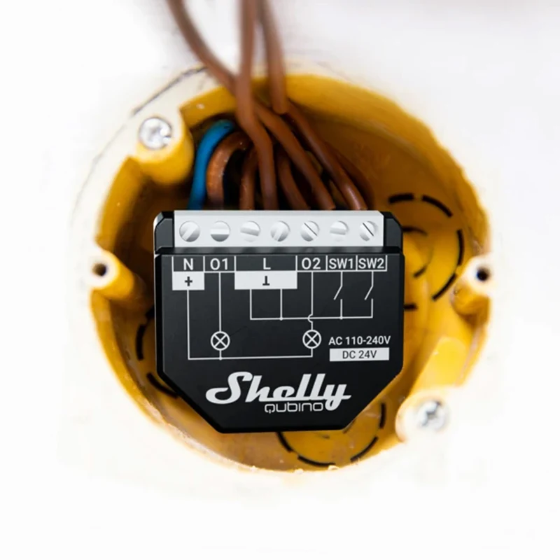 Shelly Qubino Wave 2PM Relay 16A 2 channel