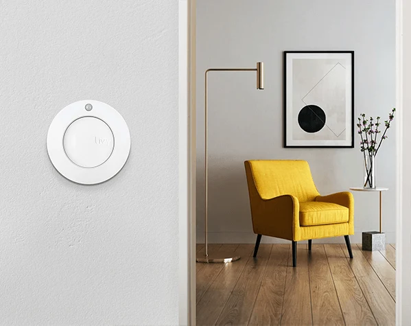 Livy Protect + Magnetbefestigung // Erkennung bestehender Rauchmelder, Bewegungsalarm, Luftqualität, Temperatur, Luftfeuchtigkeit
