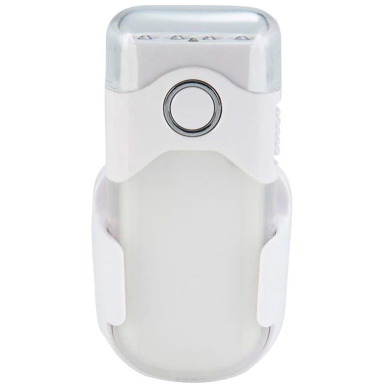 Alecto ATL-80 - Aufladbare LED-Taschenlampe/LED-Nachtlicht mit Sensor, Weiß