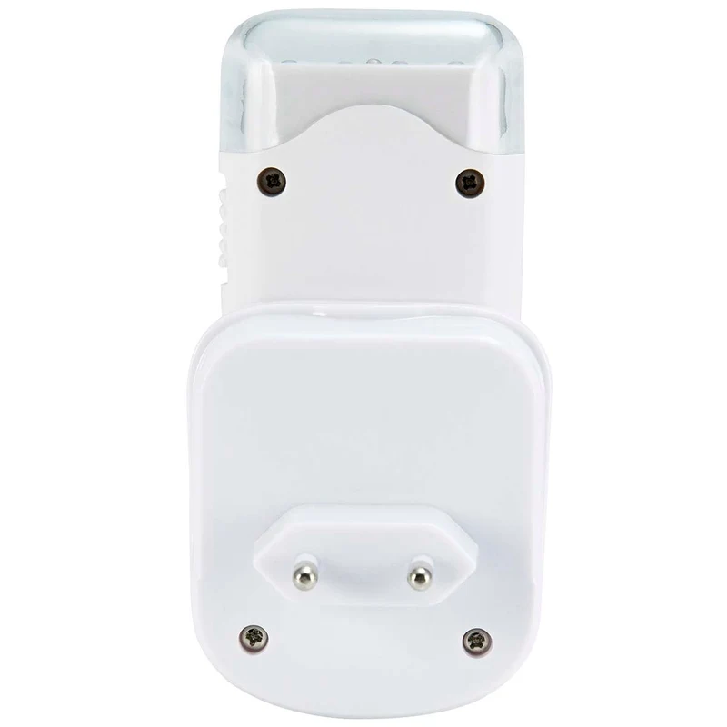 Alecto ATL-80 - Aufladbare LED-Taschenlampe/LED-Nachtlicht mit Sensor, Weiß