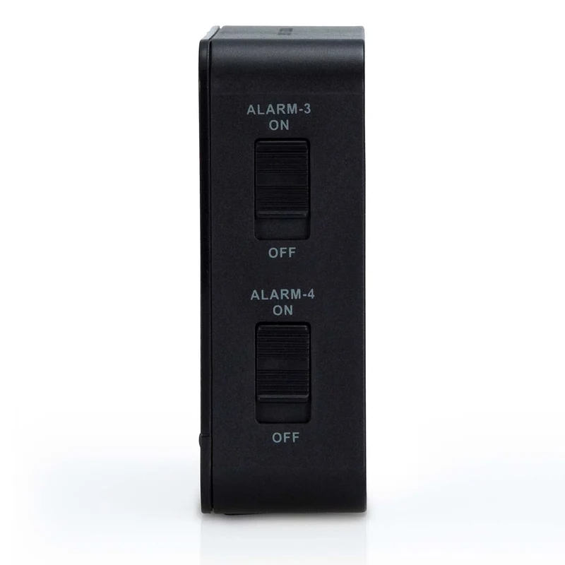 Alecto AK-20 - Digitale Wecker mit Thermometer, schwarz