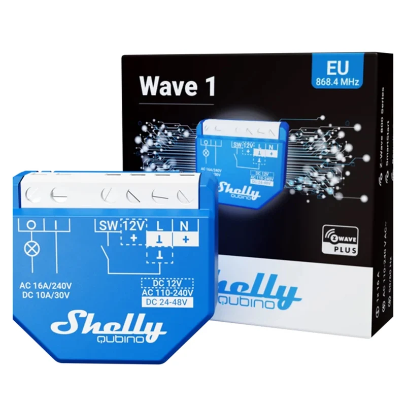 Shelly Qubino Wave 1 Relais 16A
