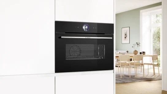 Serie 8 Einbau-Kompaktdampfbackofen 60 x 45 cm Schwarz CSG7361B1