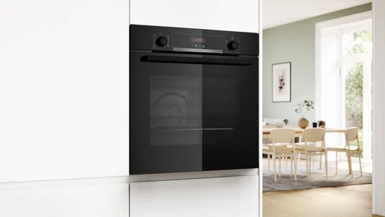 Serie 4 Einbau-Backofen 60 x 60 cm Schwarz HBA574BB3