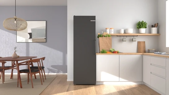 Serie 4 Freistehender Kühlschrank 186.2 x 59.5 cm Grau KSN36VCCG