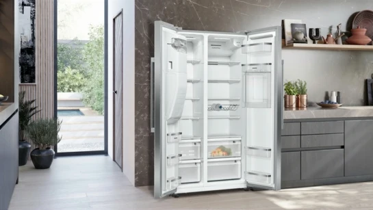 iQ500 Amerikanischer Side by Side 178.7 x 90.8 cm Edelstahl KA93GAIEP