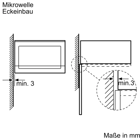 Serie 6 Einbau-Mikrowelle Edelstahl BFL524MS0