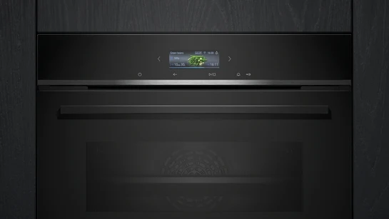 iQ700 Einbau-Kompaktbackofen 60 x 45 cm Schwarz, Edelstahl CB734G1B1