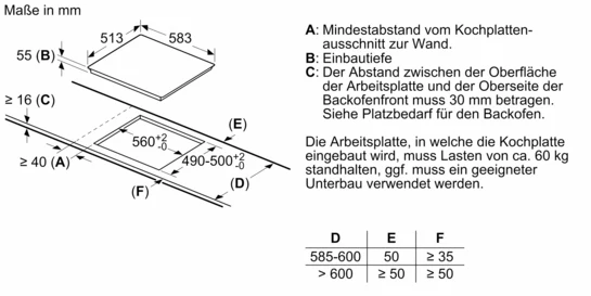 iQ300 Induktionskochfeld 60 cm Mit Rahmen aufliegend EH645BFB6E