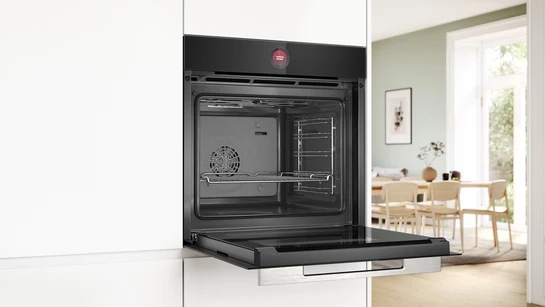 Serie 8 Einbau-Backofen 60 x 60 cm Schwarz HBG7341B1