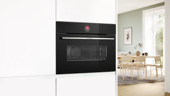 Serie 8 Einbau-Kompaktbackofen 60 x 45 cm Schwarz CBG7741B1