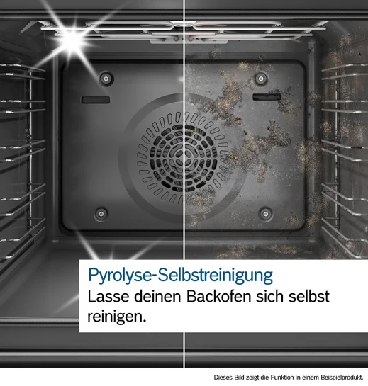 Serie 8 Einbau-Backofen 60 x 60 cm Schwarz HBG7764B1