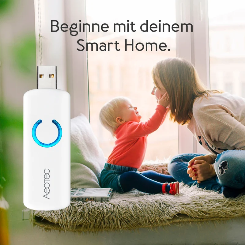 Aeotec USB Adapter mit Batterie Z-Stick GEN5+ Z-Wave Plus ZW090-C