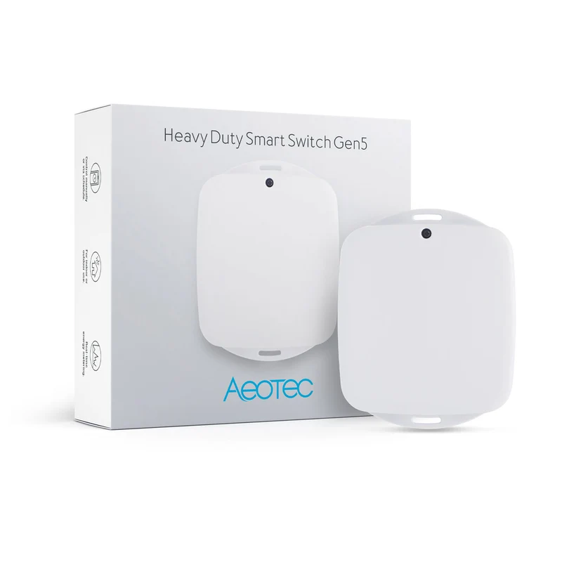 Aeotec Heavy Duty Outdoor Switch IP44 | Z-Wave Schalter für Innen- und Außenbereich bis 40A Energiemessfunktion