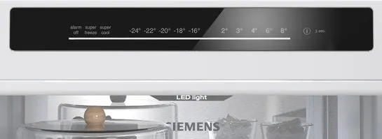 iQ300 Freistehende Kühl-Gefrier-Kombination mit Gefrierbereich unten 186 x 60 cm Edelstahl KG36NVIBG