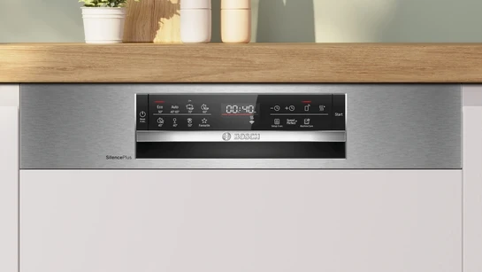 Serie 6 Teilintegrierter Geschirrspüler 60 cm Gebürsteter Stahl SMI6ECS12E