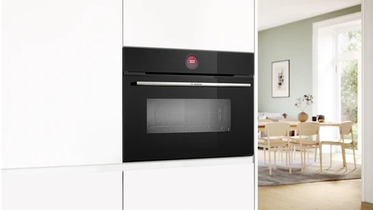 Serie 8 Einbau-Kompaktbackofen mit Mikrowellenfunktion 60 x 45 cm Schwarz CMG7241B1