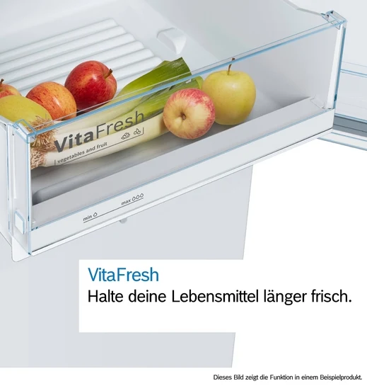 Serie 4 Freistehende Kühl-Gefrier-Kombination mit Gefrierbereich unten 186 x 60 cm Metall-Optik KGV36VLEA