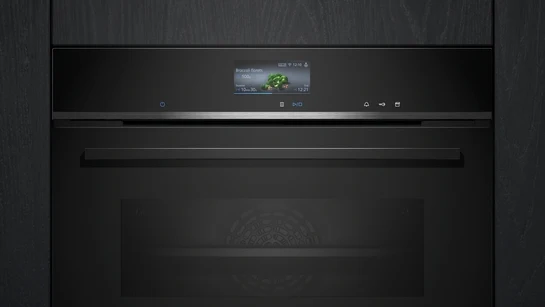 iQ700 Einbau-Kompaktdampfbackofen 60 x 45 cm Schwarz, Edelstahl CS736G1B1