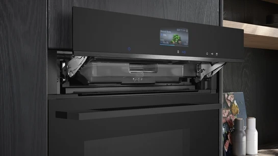 iQ700 Einbau-Kompaktdampfbackofen 60 x 45 cm Schwarz, Edelstahl CS736G1B1