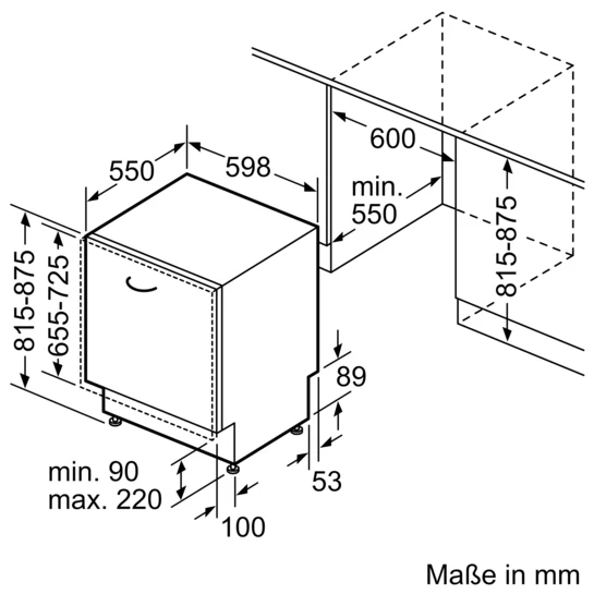 Serie 6 Vollintegrierter Geschirrspüler 60 cm SMV6ZCX16E