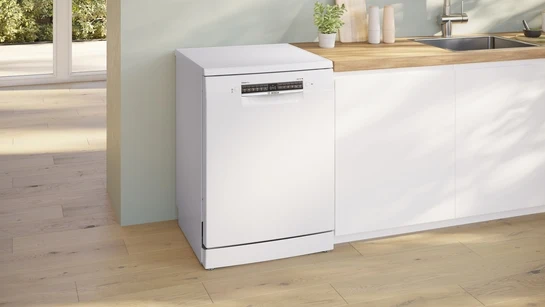 Serie 4 Freistehender Geschirrspüler 60 cm Weiß SMS4EVW08E