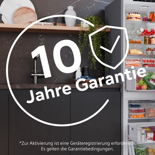 iQ500 Freistehende Kühl-Gefrier-Kombination mit Gefrierbereich unten 203 x 70 cm Edelstahl KG49NAIBG