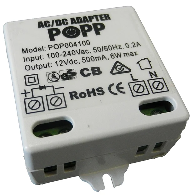 Netzteil – 12V 6W 0,5A kompakt, unterputzfähig und zuverlässig