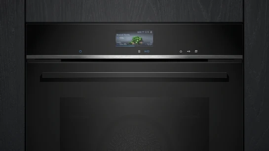 iQ700 Einbau-Backofen mit Dampfunterstützung 60 x 60 cm Schwarz, Edelstahl HR776G1B1