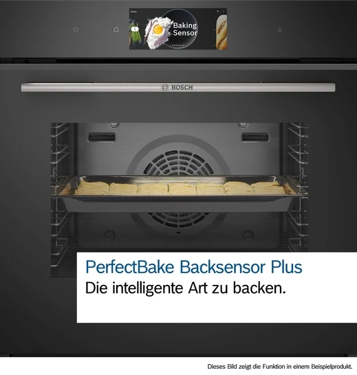 Serie 8 Einbau-Dampfbackofen 60 x 60 cm Schwarz HSG7364B1