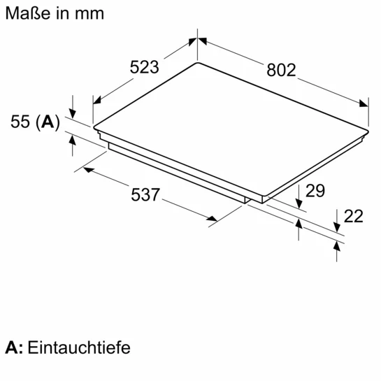 Serie 6 Induktionskochfeld 80 cm Mit Rahmen aufliegend PXE845HC1E