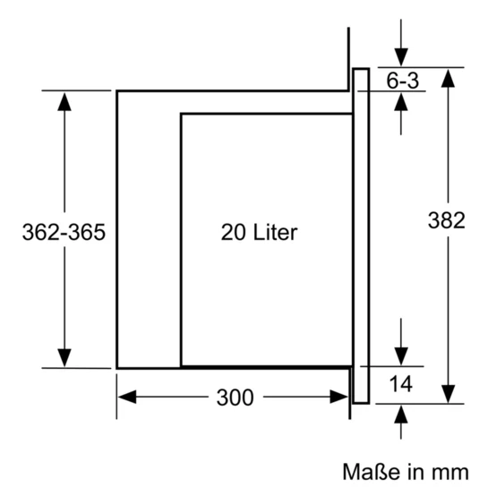 Serie 6 Einbau-Mikrowelle Schwarz BFL524MB0