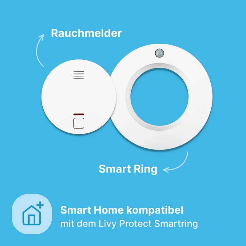Livy Rauchmelder mit 10-Jahres-Batterie - 10er Set