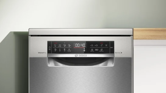 Serie 6 Freistehender Geschirrspüler 45 cm Gebürsteter Stahl mit Anti-Fingerprint SPS6EMI21E