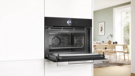 Serie 8 Einbau-Kompaktbackofen mit Mikrowellenfunktion 60 x 45 cm Schwarz CMG7761B1