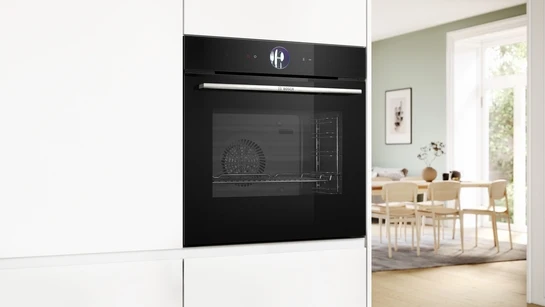 Serie 8 Einbau-Dampfbackofen 60 x 60 cm Schwarz HSG7361B1